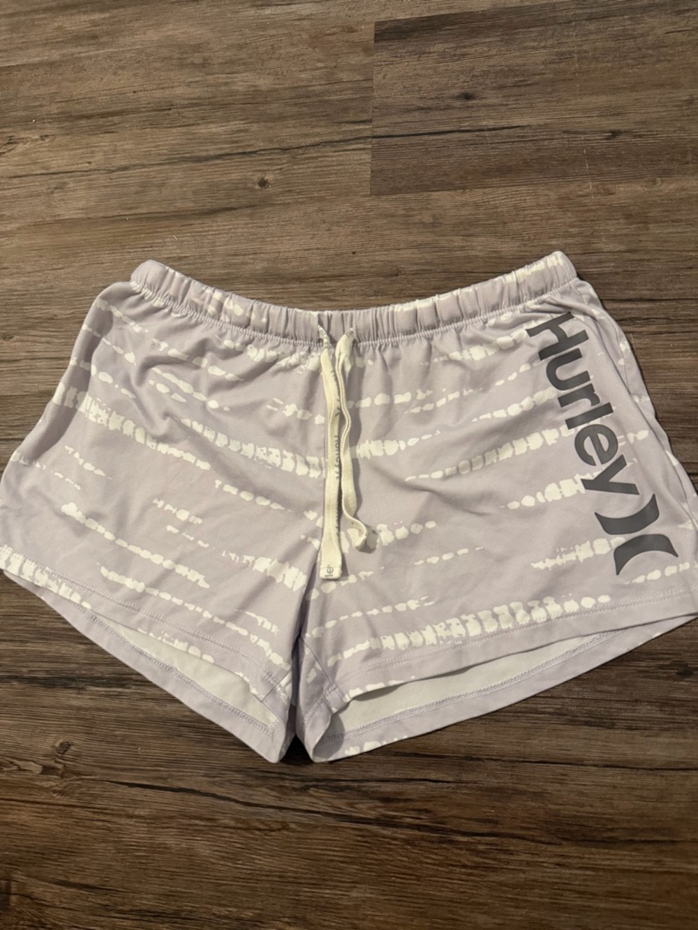 Hurley Lavender Tie-Dye Athletic Lounge Shorts